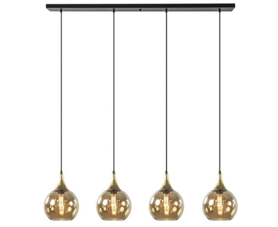 Keter Lighting Callisto 4L linear suspension pendant lamp E27 H 120.0cm