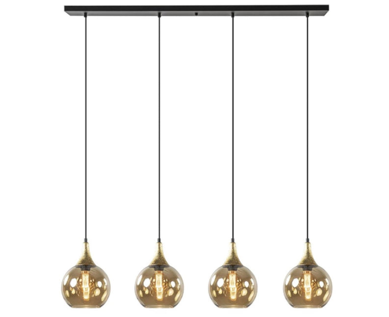 Keter Lighting Callisto 4L linear suspension pendant lamp E27 H 120.0cm