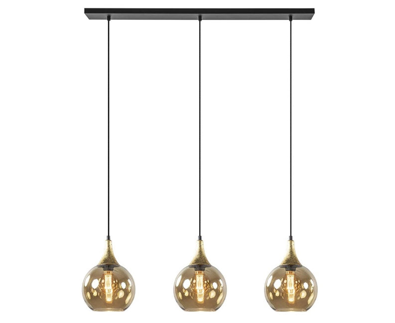 Keter Lighting Callisto 3L linear suspension pendant lamp E27 H 120.0cm