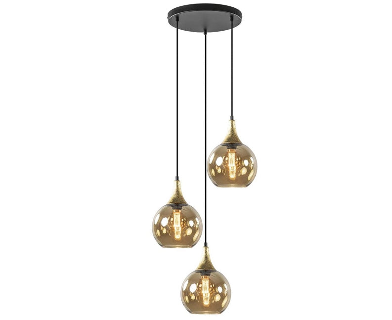 Keter Lighting Callisto 3L pendant lamp E27 H 120.0cm