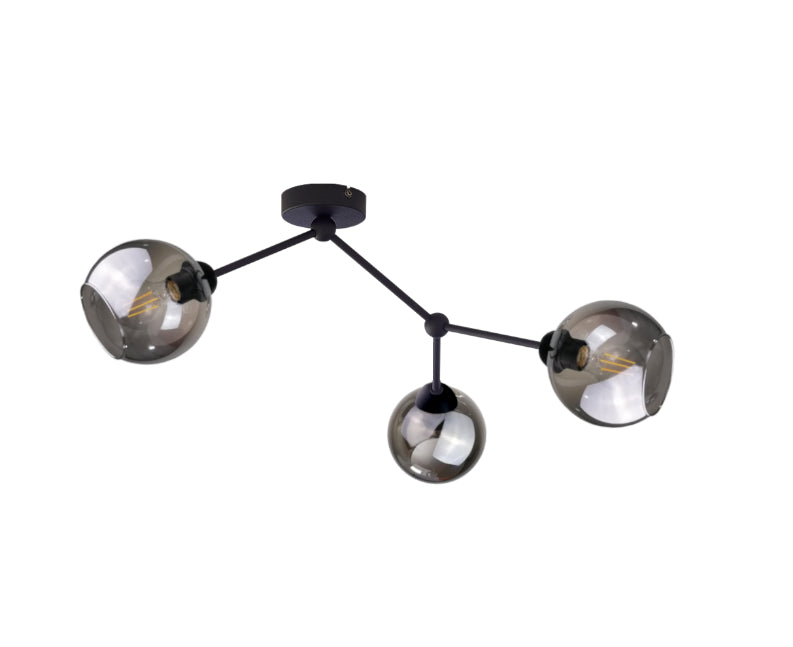 Keter Lighting Acro 3L ceiling lamp E27 H 27.0cm