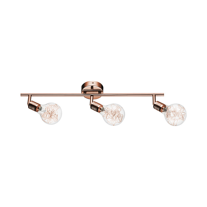 Bulbs Ceiling Lamp incl. 3xG9 28W Copper/Transparent