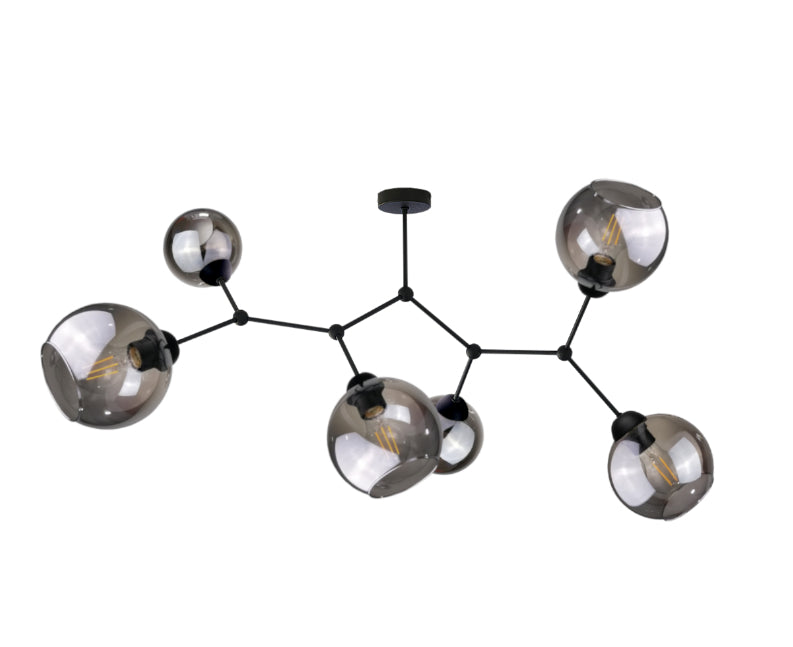 Keter Lighting Acro 6L ceiling lamp E27 H 44.0cm