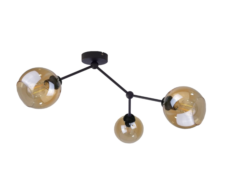 Keter Lighting Acro 3L ceiling lamp E27 H 27.0cm