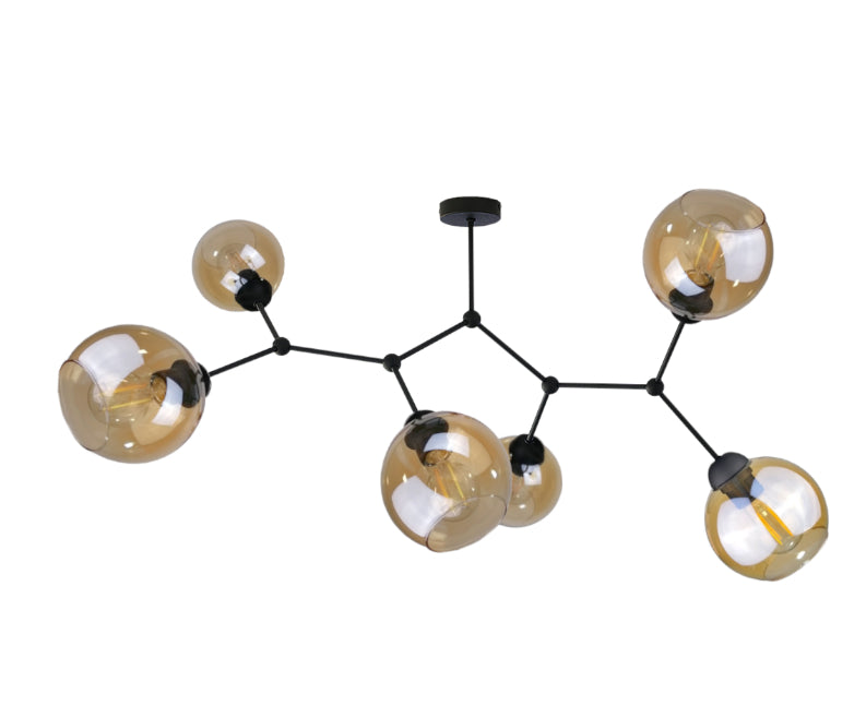 Keter Lighting Acro 6L ceiling lamp E27 H 44.0cm