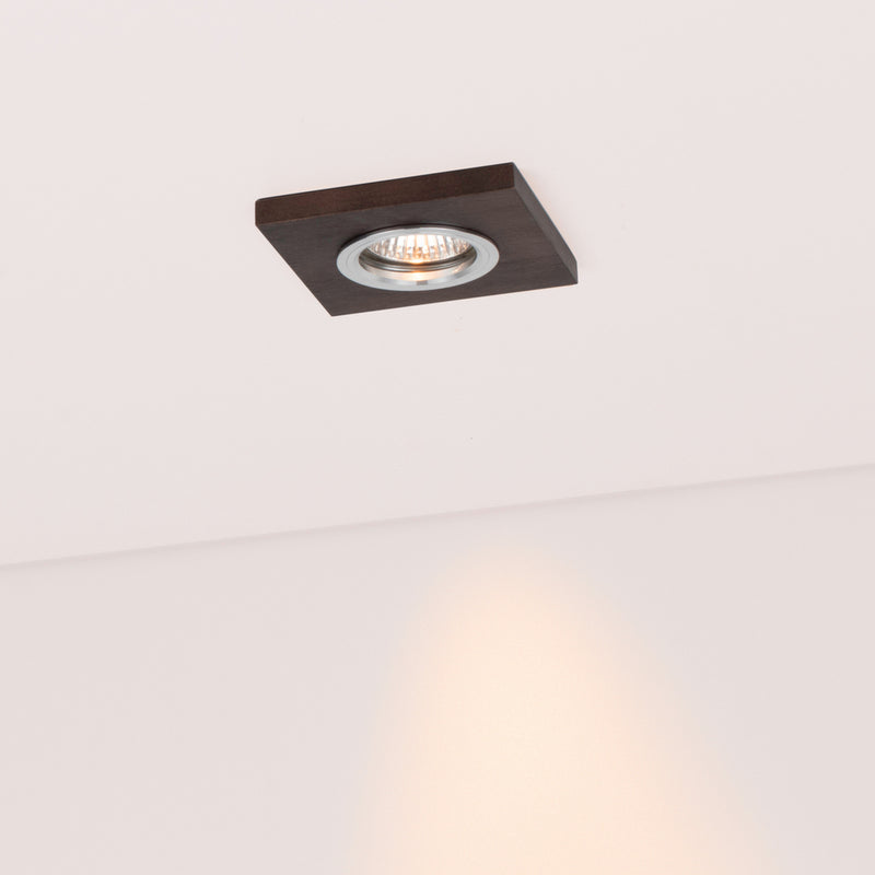 Vitar Wood Square Ceiling Lamp Incl.1xLED GU10 5W Oiled Oak