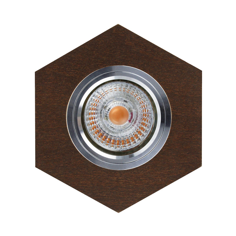 Vitar Wood Ceiling Lamp Incl.1xLED GU10 5W Birch/Chrome