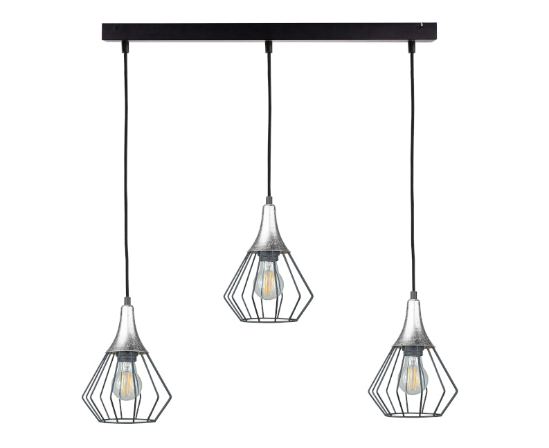 Keter Lighting Selene 3L linear suspension E27 H 120.0cm