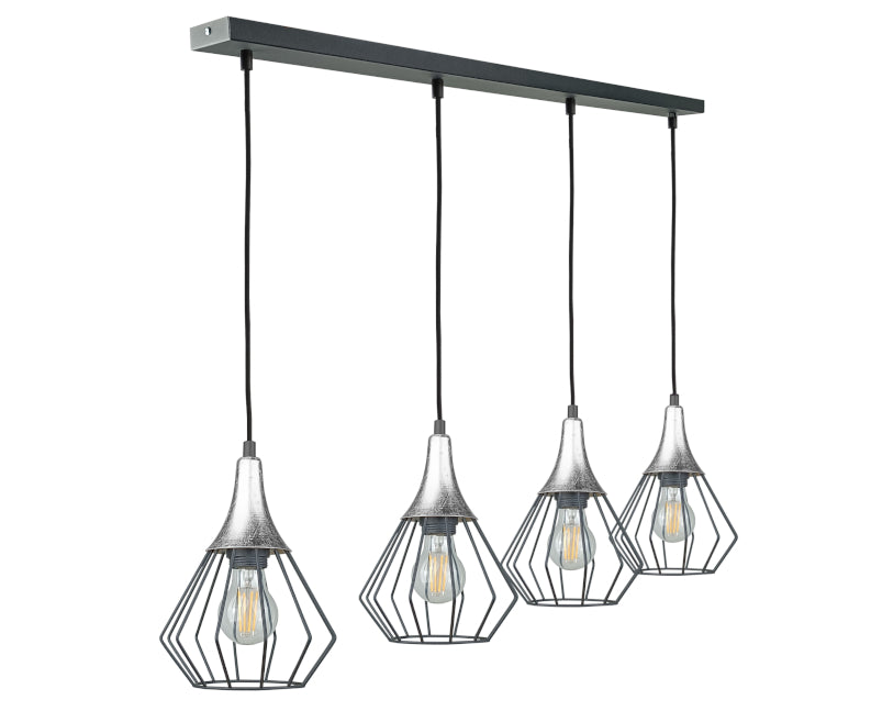 Keter Lighting Selene 4L linear suspension E27 H 120.0cm