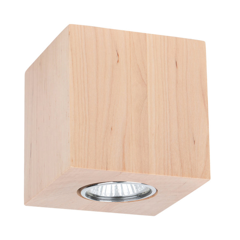 Wooddream Square Ceiling Lamp Incl.1xLED GU10 5W Birch