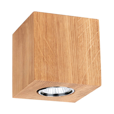 Wooddream Square Ceiling Lamp Incl.1xLED GU10 5W  Oiled Oak