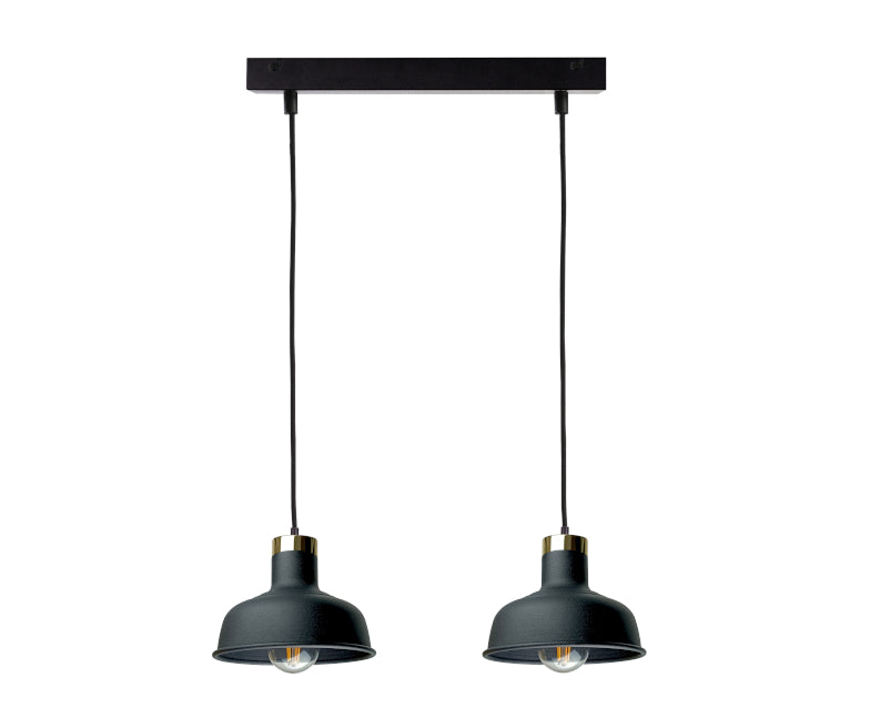 Keter Lighting Hebe 2L linear suspension pendant lamp E27 H 120.0cm