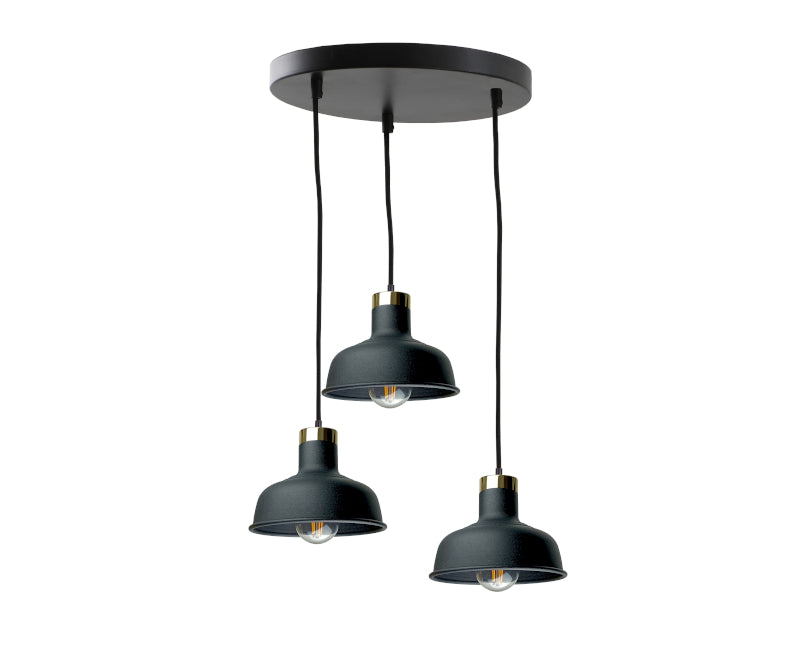 Keter Lighting Hebe 3L pendant lamp E27 H 120.0cm