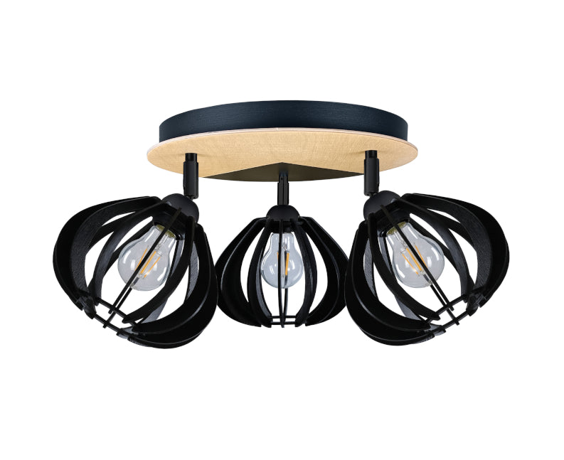 Keter Lighting Bastet 3L pendant lamp E27 H 24.0cm