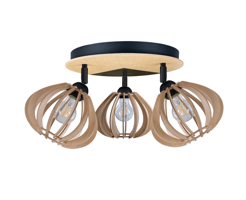 Keter Lighting Bastet 3L pendant lamp E27 H 24.0cm