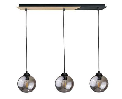 Keter Lighting Gracja 3L linear suspension pendant lamp E27 H 120.0cm