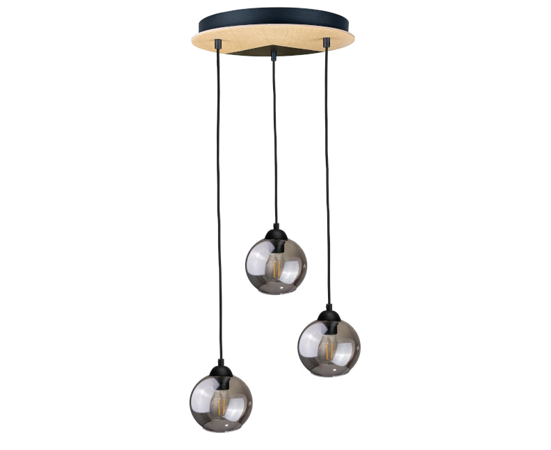 Keter Lighting Gracja 3L pendant lamp E27 H 120.0cm
