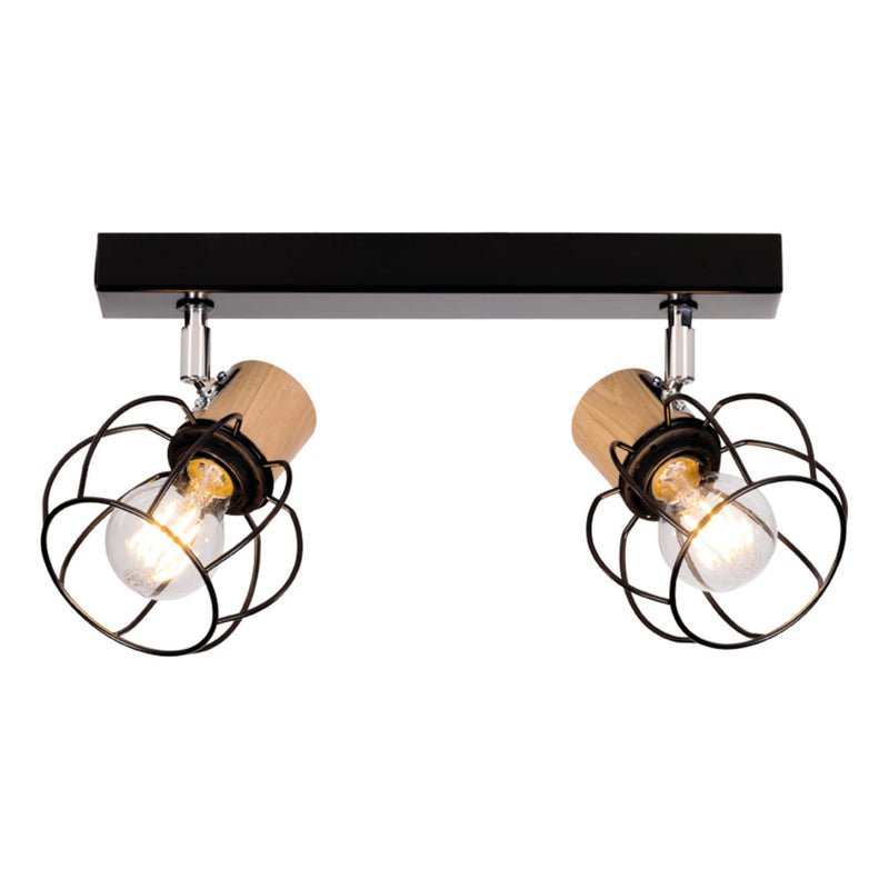 Phiphi Ceiling Lamp 3xE27 Max.60W Black/Chrome/Black