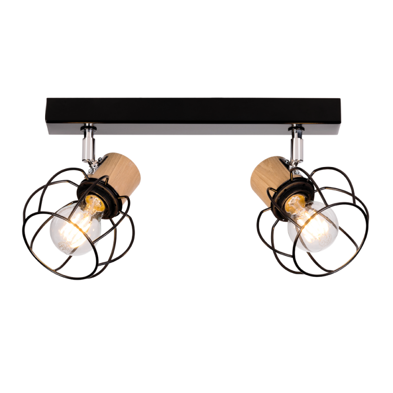 Britop Lighting Phiphi 2L monorail kattovalaisin E27, leveys 37cm