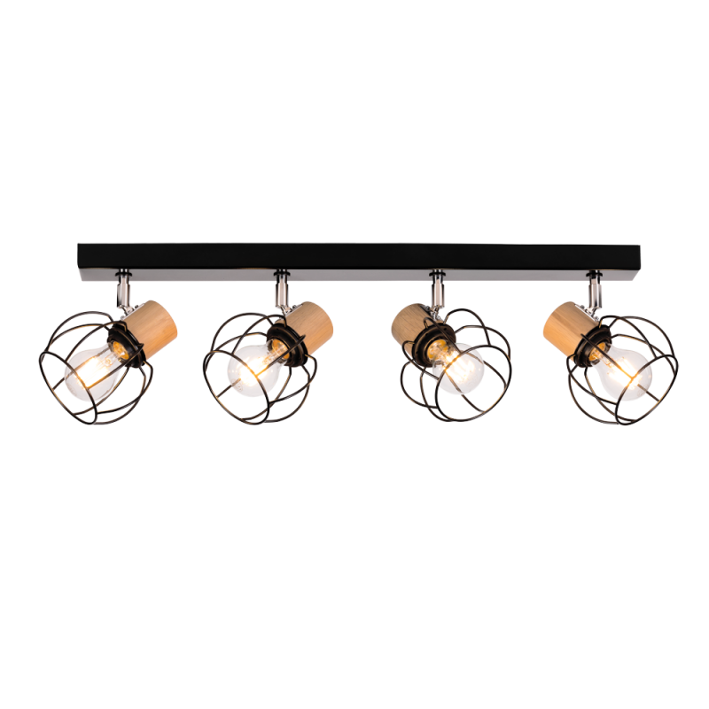 Britop Lighting Phiphi 4L plafonnier monorail E27, L 75cm