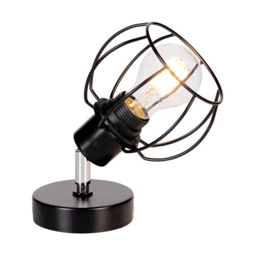 Phiphi Wall Lamp 1xE27 Max.60W Black/Chrome/Black