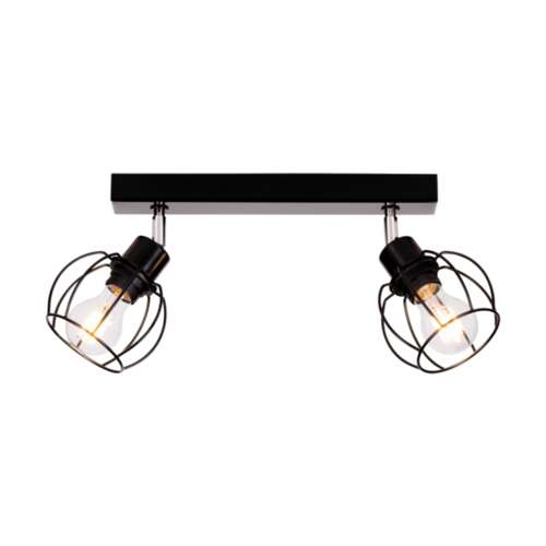 Phiphi Wall Lamp 1xE27 Max.60W Black/Chrome/Black