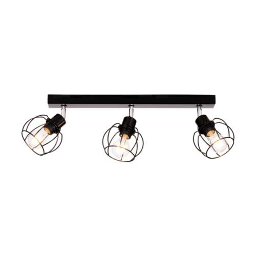 Phiphi Ceiling Lamp 2xE27 Max.60W Black/Chrome/Black