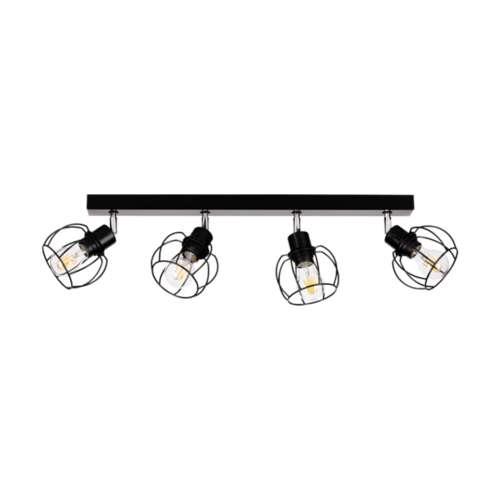 Phiphi Ceiling Lamp 2xE27 Max.60W Black/Chrome/Oiled Oak