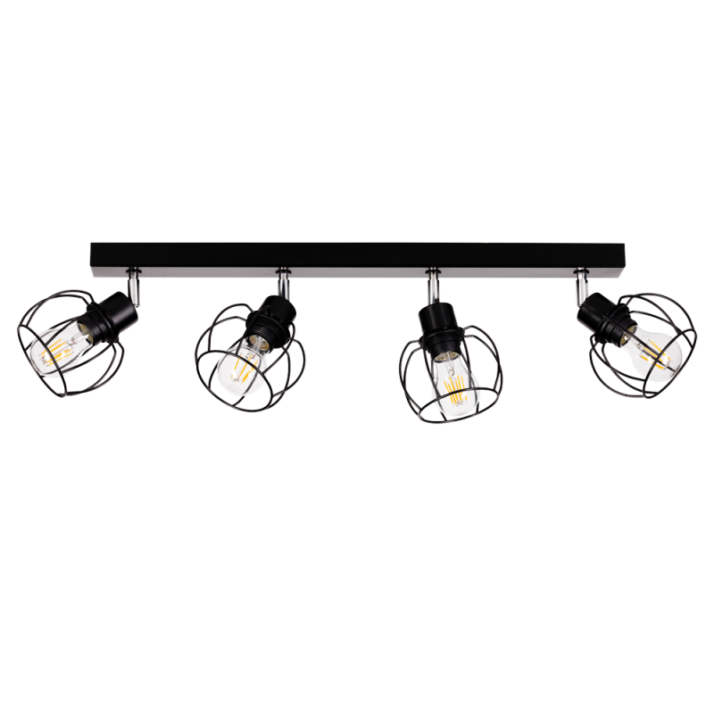 Lampada da soffitto monorotaia Britop Lighting Phiphi 4L E27, L 75 cm