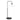 Steinhauer Tall 1L table reading lamp glass black G9, H 45cm