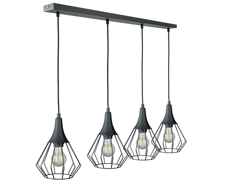 Keter Lighting Selene 4L linear suspension E27 H 120.0cm