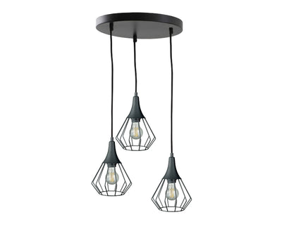 Keter Lighting Selene 3L pendants E27 H 120.0cm