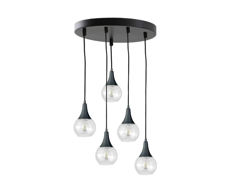 Keter Lighting Lacrima 5L pendants E27 H 120.0cm