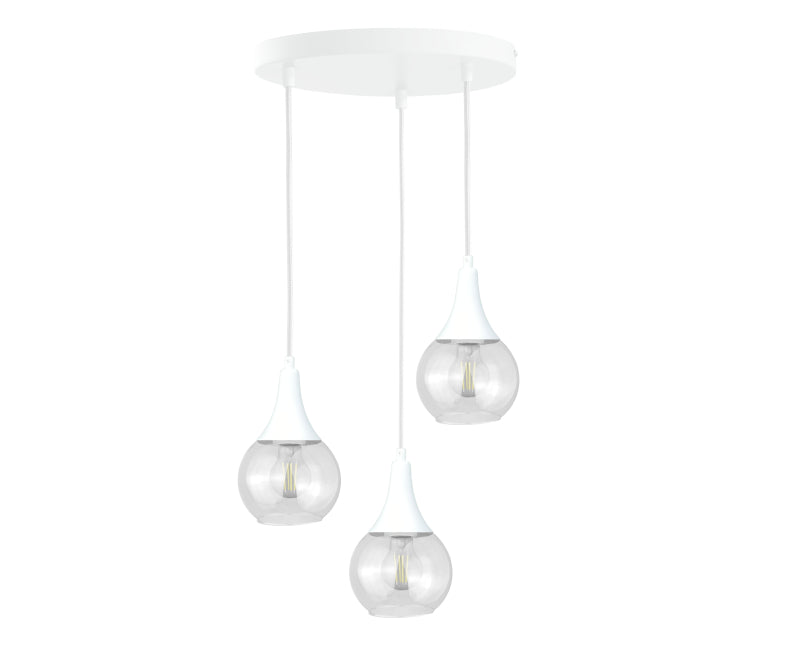 Keter Lighting Lacrima 3L pendants E27 H 120.0cm