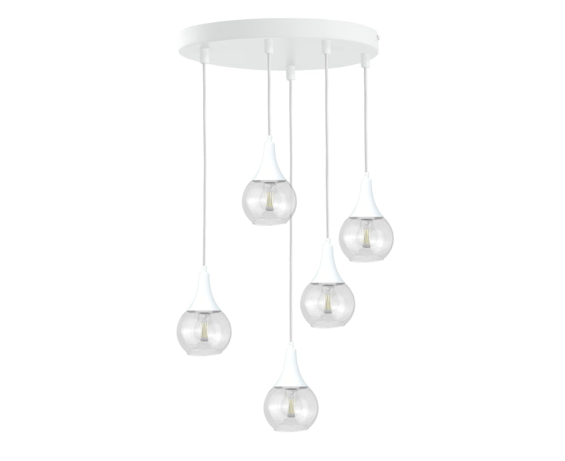 Keter Lighting Lacrima 5L pendants E27 H 120.0cm