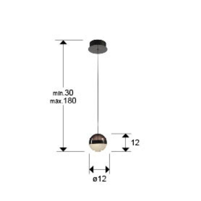 Schuller Orbes 1L Pendelleuchte D 12-15cm