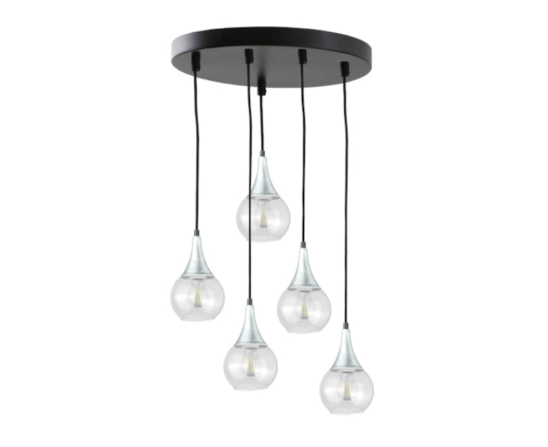 Keter Lighting Lacrima 5L pendants E27 H 120.0cm