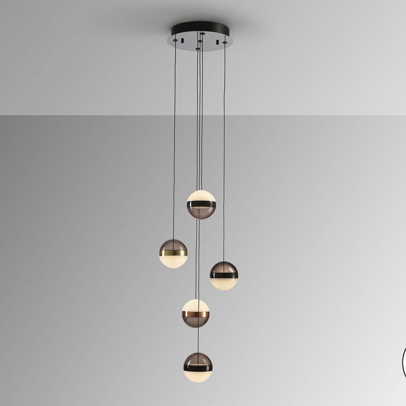 Schuller Orbes 5L pendant lamp D 32cm