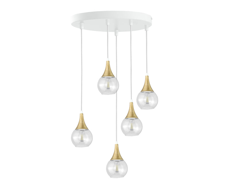 Keter Lighting Lacrima 5L pendants E27 H 120.0cm