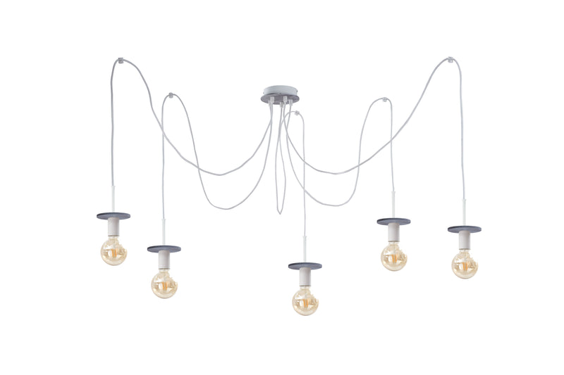 Keter Lighting Saturn 5L pendants E27 H 180.0cm