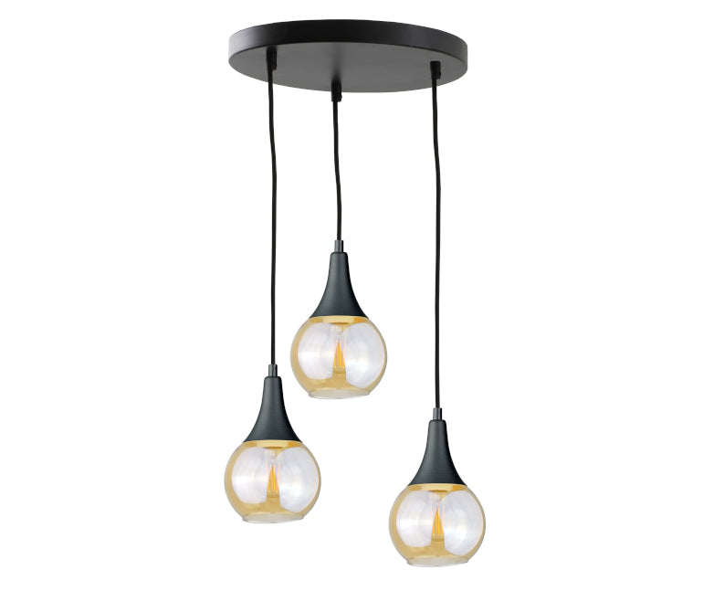 Keter Lighting Lacrima 3L pendants E27 H 120.0cm