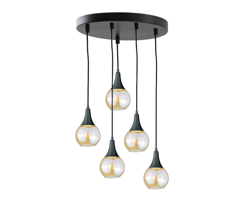 Keter Lighting Lacrima 5L pendants E27 H 120.0cm