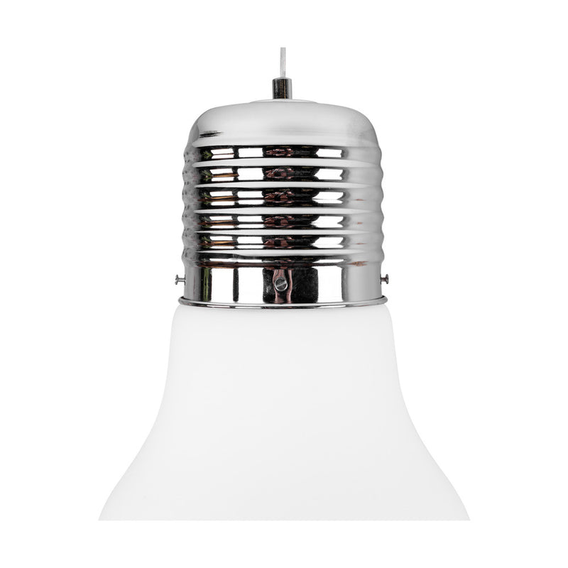 Bulb Pendant Lamp 1xE27 Max.60W Chrome/Transparent/White