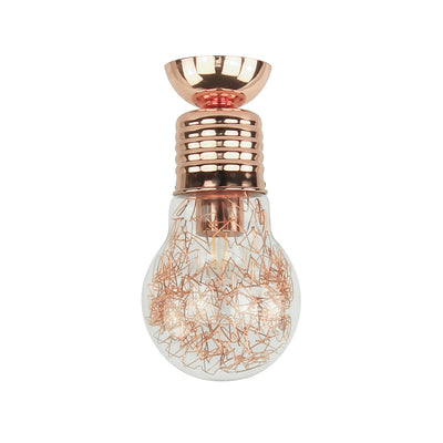 Bulb Ceiling Lamp 1xE27 60W Copper