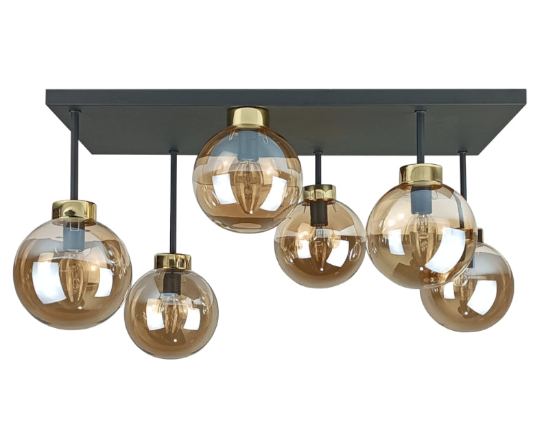 Keter Lighting Dea 6L ceiling lamp E14 H 35.0cm