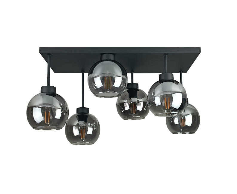 Keter Lighting Nessa 6L ceiling lamps E27 H 35.0cm