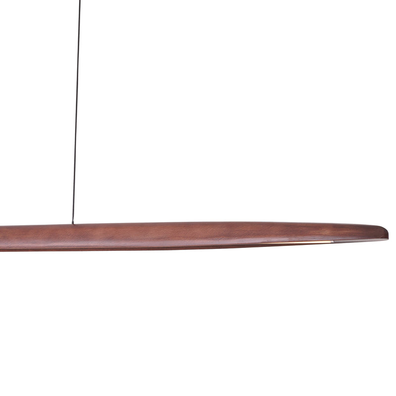 Maxlight Woody 1L linear suspension lamp LED, L 130cm