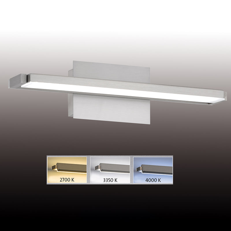 Fischer & Honsel Pare TW 1L schilderijwandlamp B 40cm, nikkel LED