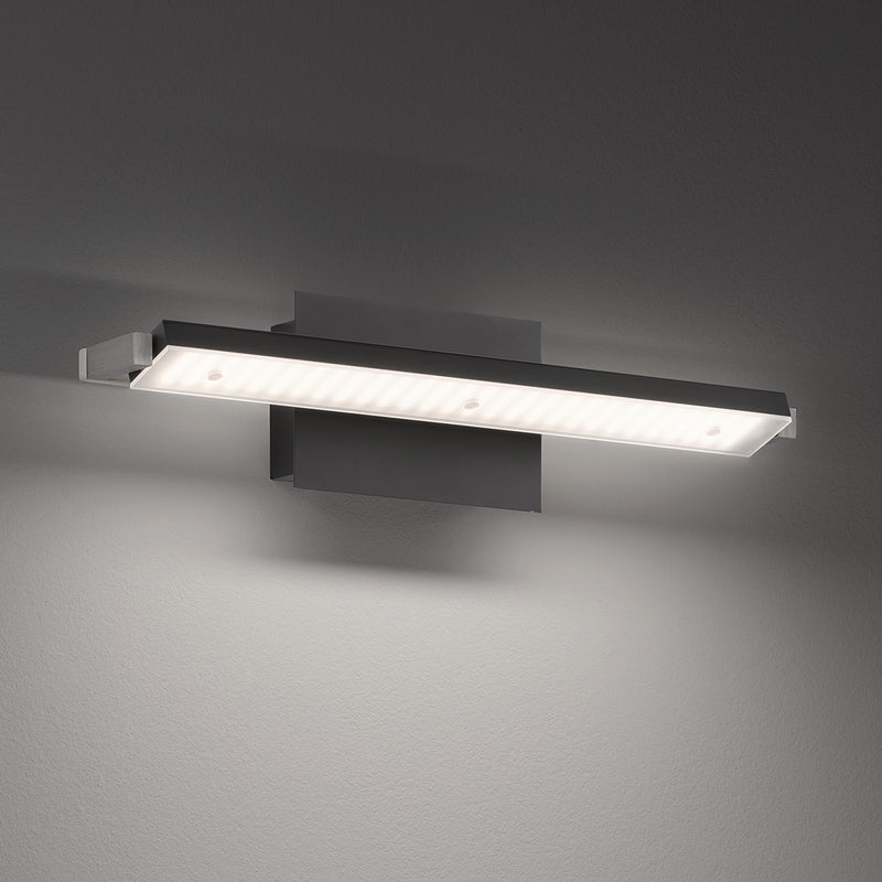 Fischer & Honsel Pare TW 1L lampada da parete per quadri L 40-60 cm LED nero