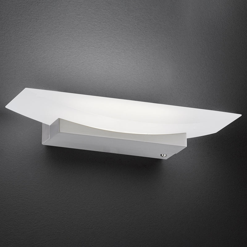 Fischer & Honsel Bowl TW 1L lámpara de pared An. 20 cm, níquel LED